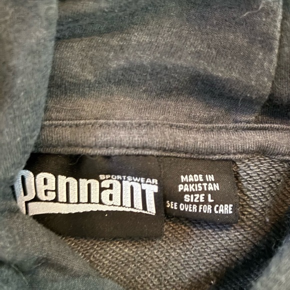 🔥 Buffalo Sabres Goathead Embroidered Hoodie Sweatshirt Large Gray washed look - Picture 4 of 6